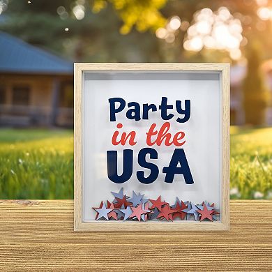 Party in The USA Shaker Sign Table Decor