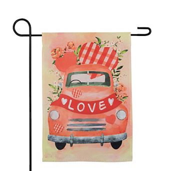 Northlight Love Banner and Vintage Car Garden Flag