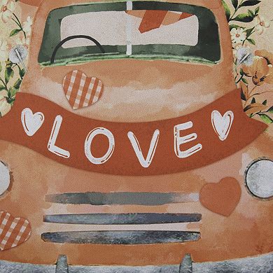 Northlight Love Banner and Vintage Car Garden Flag