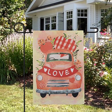 Northlight Love Banner and Vintage Car Garden Flag