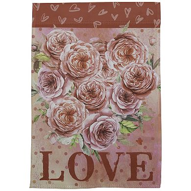 Northlight Love Rose Bouquet Outdoor Garden Flag