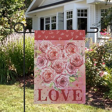 Northlight Love Rose Bouquet Outdoor Garden Flag
