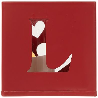 Northlight 4-Piece Love Blocks Valentine's Day Metal Votive Candle Holders