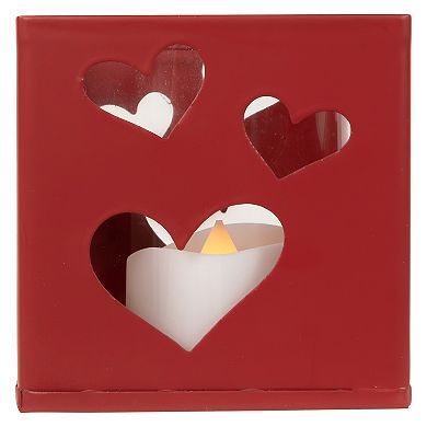 Northlight 4-Piece Love Blocks Valentine's Day Metal Votive Candle Holders