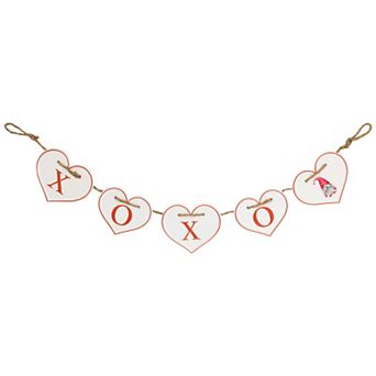 Northlight Hearts "XOXO" Valentine's Day Metal Banner