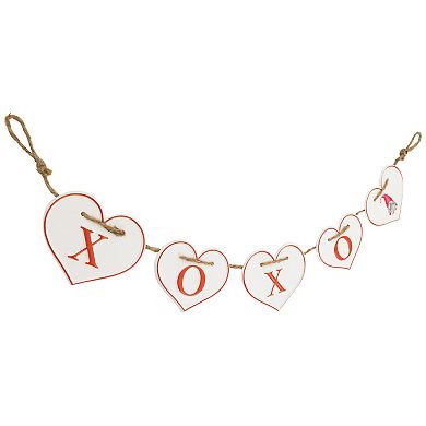 Northlight Hearts "XOXO" Valentine's Day Metal Banner
