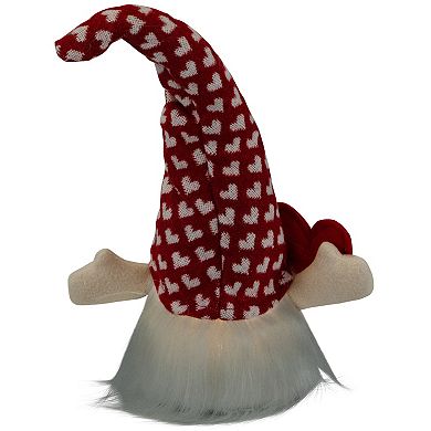Northlight LED Lighted Girl Valentine's Day Gnome with Love Heart
