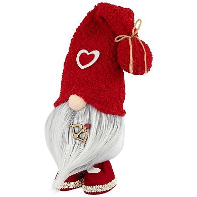 Northlight Valentine's Day Gnome Figurine with Bow and Arrow