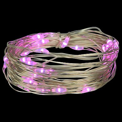 Northlight 50-Count Pink LED Micro Fairy Christmas Lights