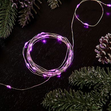 Northlight 20-Count Pink LED Micro Fairy Christmas Lights