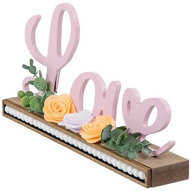 Northlight Love & Flowers Wooden Valentine's Day Sign