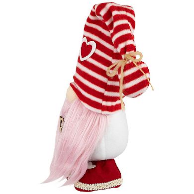 Northlight Plush Bow & Arrow Valentine's Day Gnome