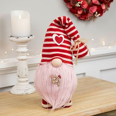 Northlight Plush Bow & Arrow Valentine's Day Gnome