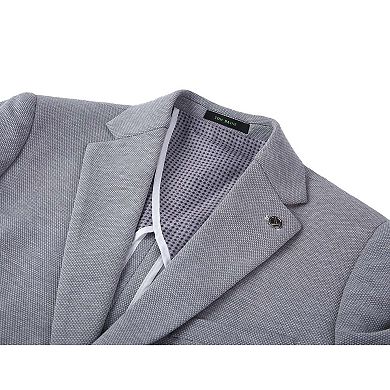 Tom Baine Men Performance Solid Knit Stretch Sport Coat