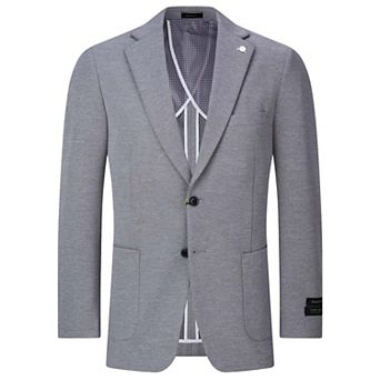 Tom Baine Men Performance Solid Knit Stretch Sport Coat
