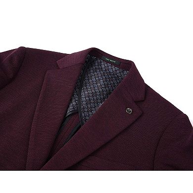 Tom Baine Men Performance Solid Knit Stretch Sport Coat