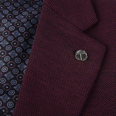 Tom Baine Men Performance Solid Knit Stretch Sport Coat