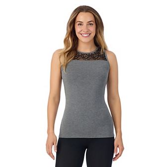 Women's Cuddl Duds® Lace Crewneck Tank Top