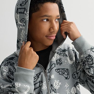 Boys 8-20 Sonoma Goods For Life® Full-Zip Relaxed Fit Hoodie in Regular & Husky