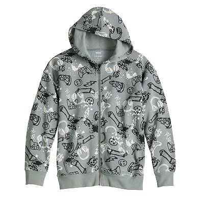 Boys 8-20 Sonoma Goods For Life® Full-Zip Relaxed Fit Hoodie in Regular & Husky