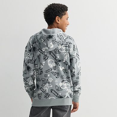 Boys 8-20 Sonoma Goods For Life® Full-Zip Relaxed Fit Hoodie in Regular & Husky