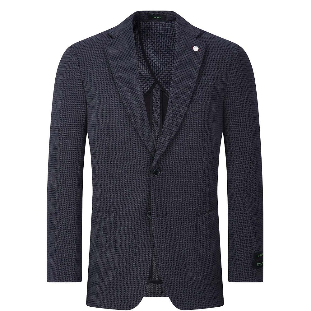 Tom Baine Men Performance Herringbone Stretch Sport Coat