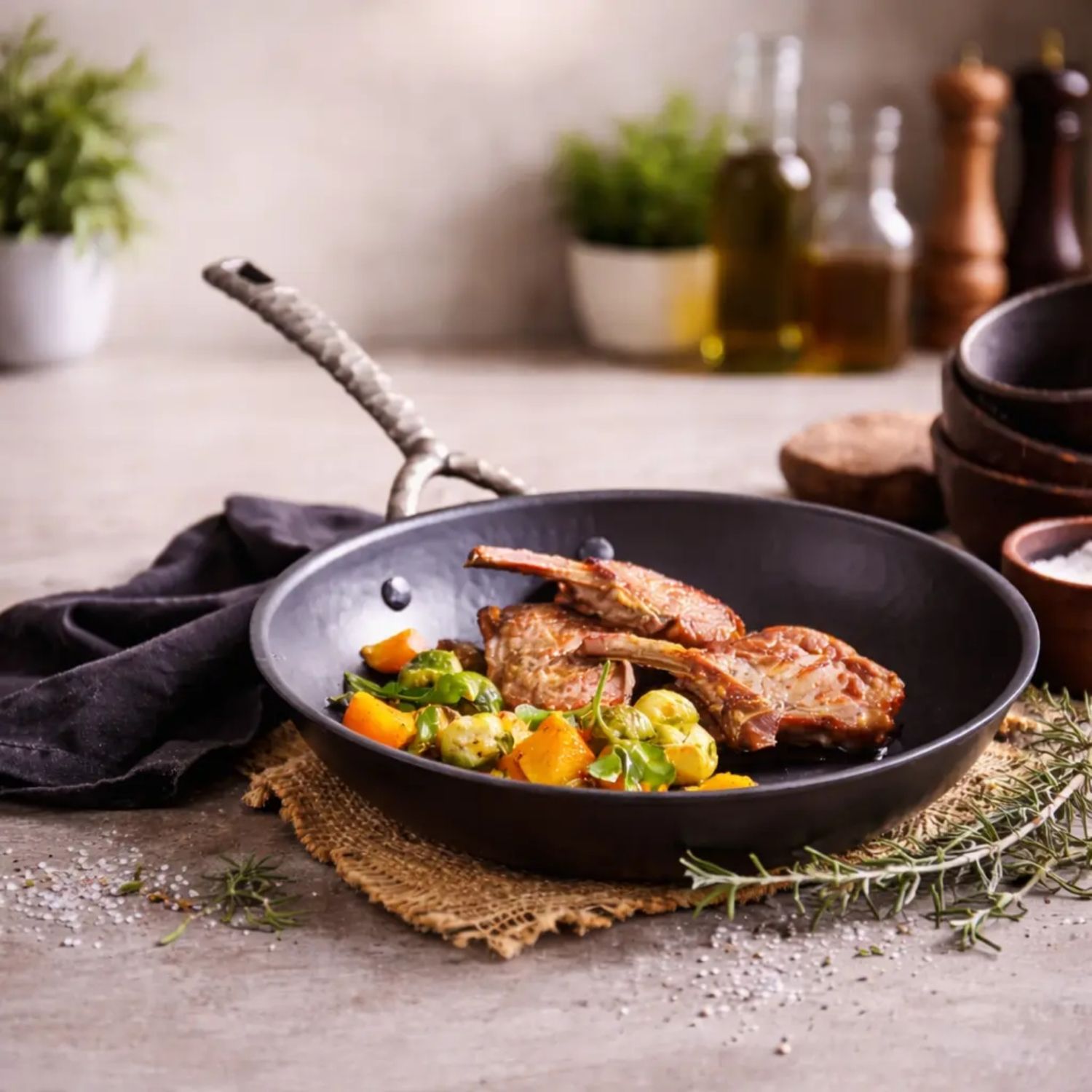 Alva Artist Carbon Steel Frying Pan - Thumbnail 4