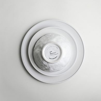 Stone by Mercer Project NENDO Stoneware 16-Piece Dinnerware Set in White