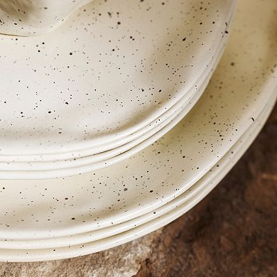 Stone by Mercer Project ATIK Stoneware 16-Piece Dinnerware Set in Speckled Cream