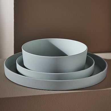 Stone by Mercer Project MODAN 12-Piece Round Dinnerware Set in Blue-Grey