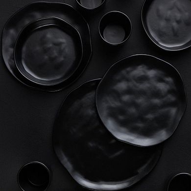 Stone by Mercer Project HEKONDA Stoneware 32-Piece Dinnerware Set in Black