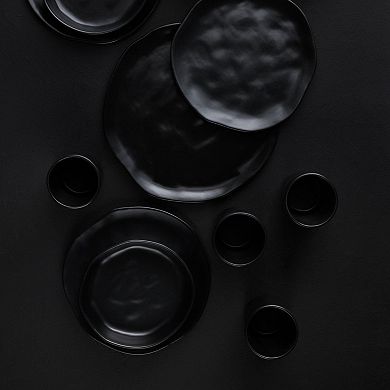 Stone by Mercer Project HEKONDA Stoneware 32-Piece Dinnerware Set in Black