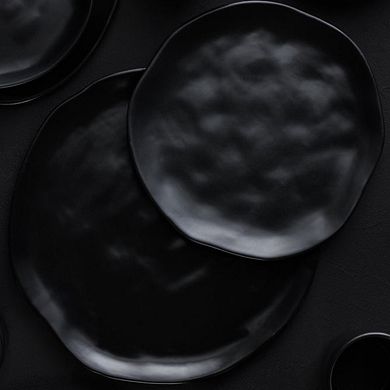 Stone by Mercer Project HEKONDA Stoneware 32-Piece Dinnerware Set in Black