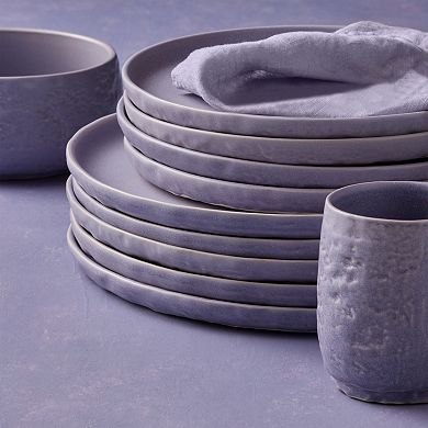 Stone by Mercer Project SHOSAI Stoneware 32 Pieces Dinnerware Set in Lavender