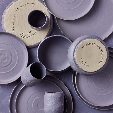 Stone by Mercer Project SHOSAI Stoneware 32 Pieces Dinnerware Set in Lavender