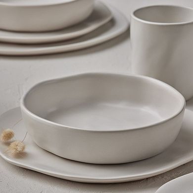 Stone by Mercer Project HEKONDA Stoneware 32-Piece Dinnerware Set in Beige