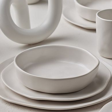 Stone by Mercer Project HEKONDA Stoneware 32-Piece Dinnerware Set in Beige