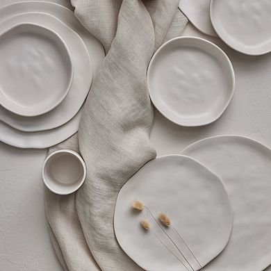 Stone by Mercer Project HEKONDA Stoneware 32-Piece Dinnerware Set in Beige