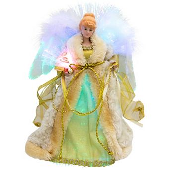 Northlight Color-Changing Fiber Optic Angel Christmas Tree Topper