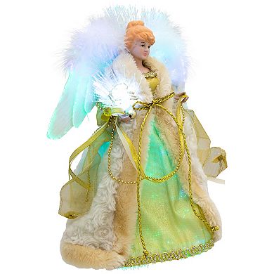 Northlight Color-Changing Fiber Optic Angel Christmas Tree Topper