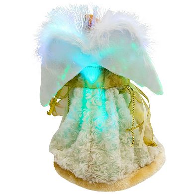 Northlight Color-Changing Fiber Optic Angel Christmas Tree Topper