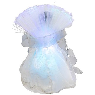 Northlight Lighted Fiber Optic Deep Skin Tone Angel Christmas Tree Topper