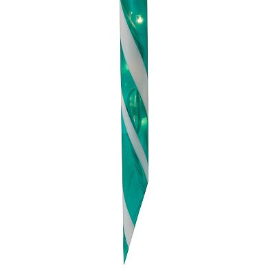Northlight Lighted Outdoor Green Candy Cane Christmas Pathway Markers 10-piece Set