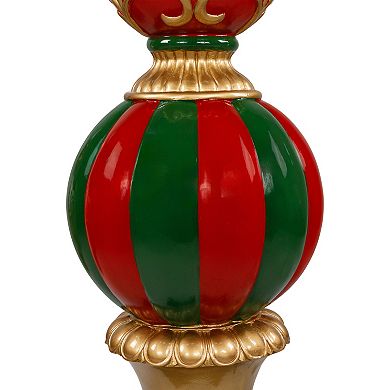 Northlight Red & Green Commercial Size Ball Finial Christmas Decoration