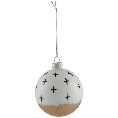 Northlight Abstract Glass Ball Christmas Ornaments 6-piece Set