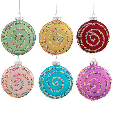 Northlight Christmas Cookie Glass Ornaments 6-piece Set