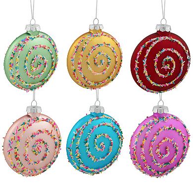 Northlight Christmas Cookie Glass Ornaments 6-piece Set