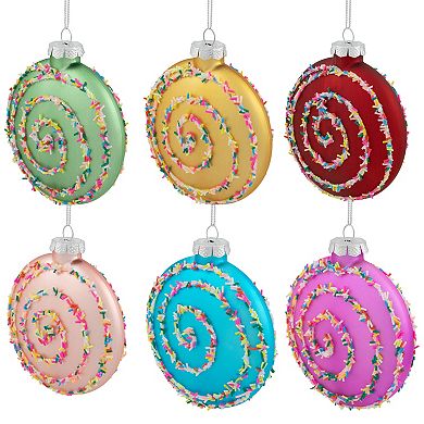 Northlight Christmas Cookie Glass Ornaments 6-piece Set