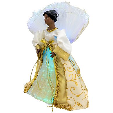 Northlight Lighted Fiber Optic Medium Skin Tone Angel Christmas Tree Topper