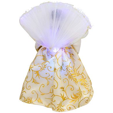 Northlight Lighted Fiber Optic Medium Skin Tone Angel Christmas Tree Topper